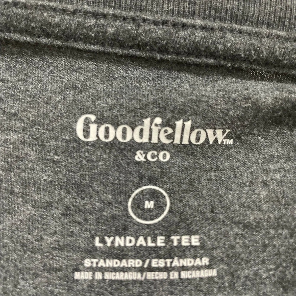 Goodfellow Grey Lyndale Tee T-shirts Size Mens Large Short Sleeve - Picture 4 of 4